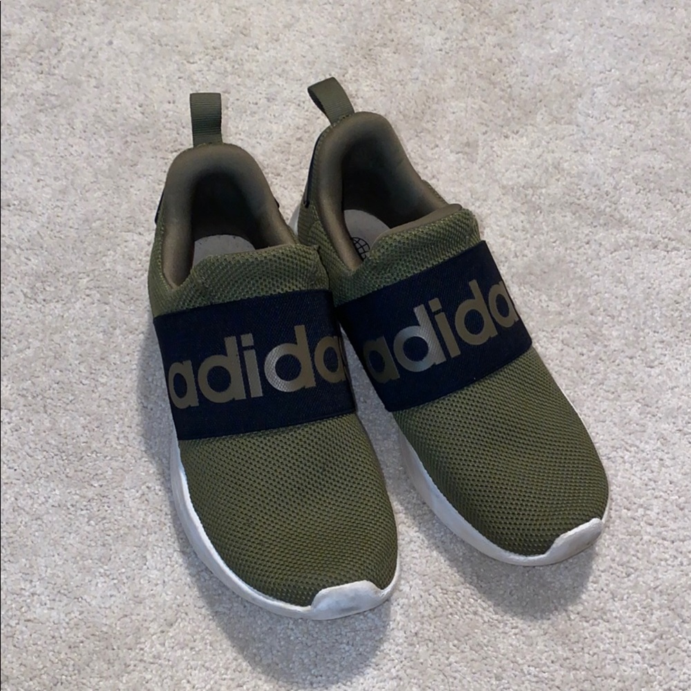 Adidas Green and Blue Sneakers with Streamlined Design